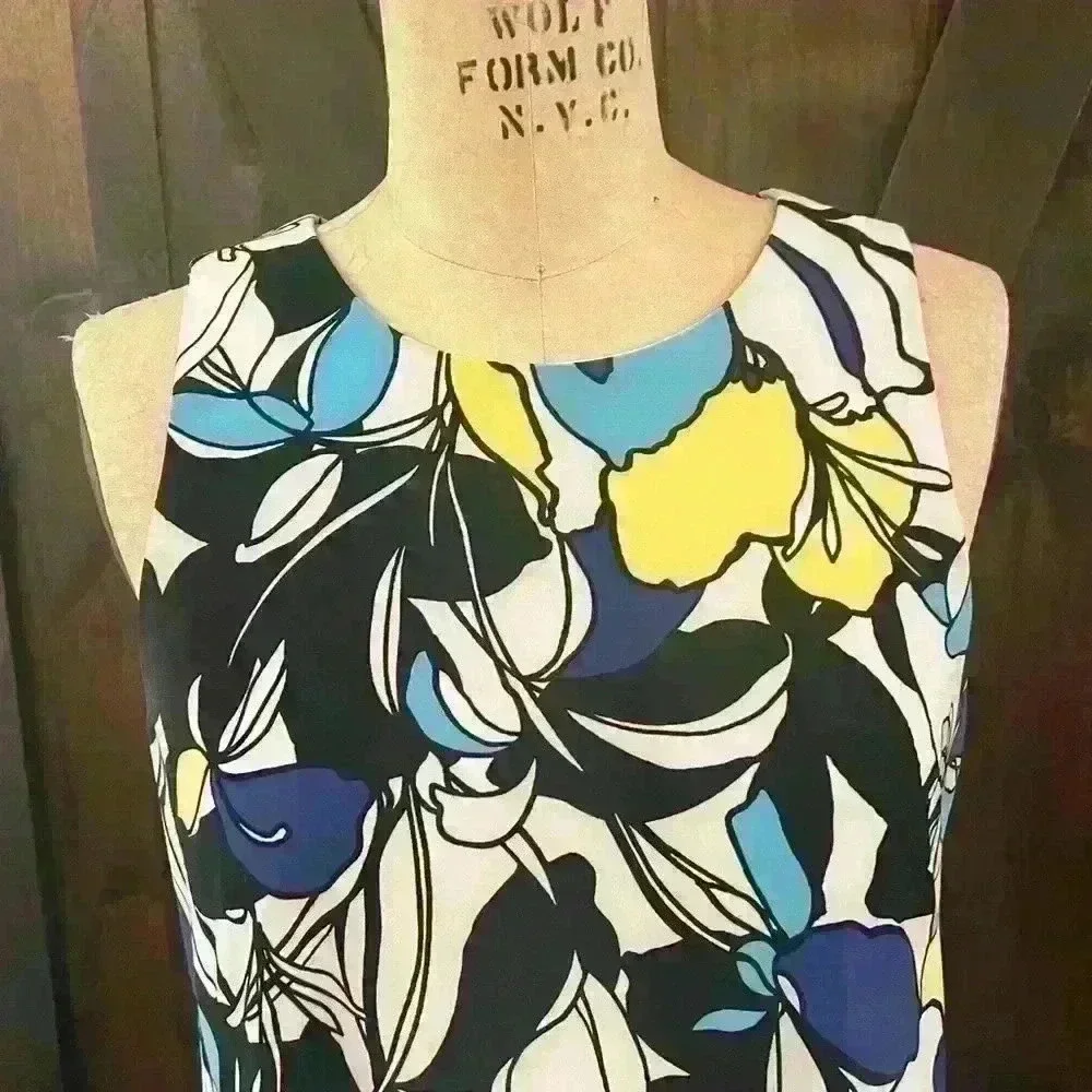 Anne Klein, A Line Flared Dress, Size S - Picture 2 of 7